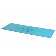 Коврик для йоги INEX PU Yoga Mat laser pattern, бирюзовый